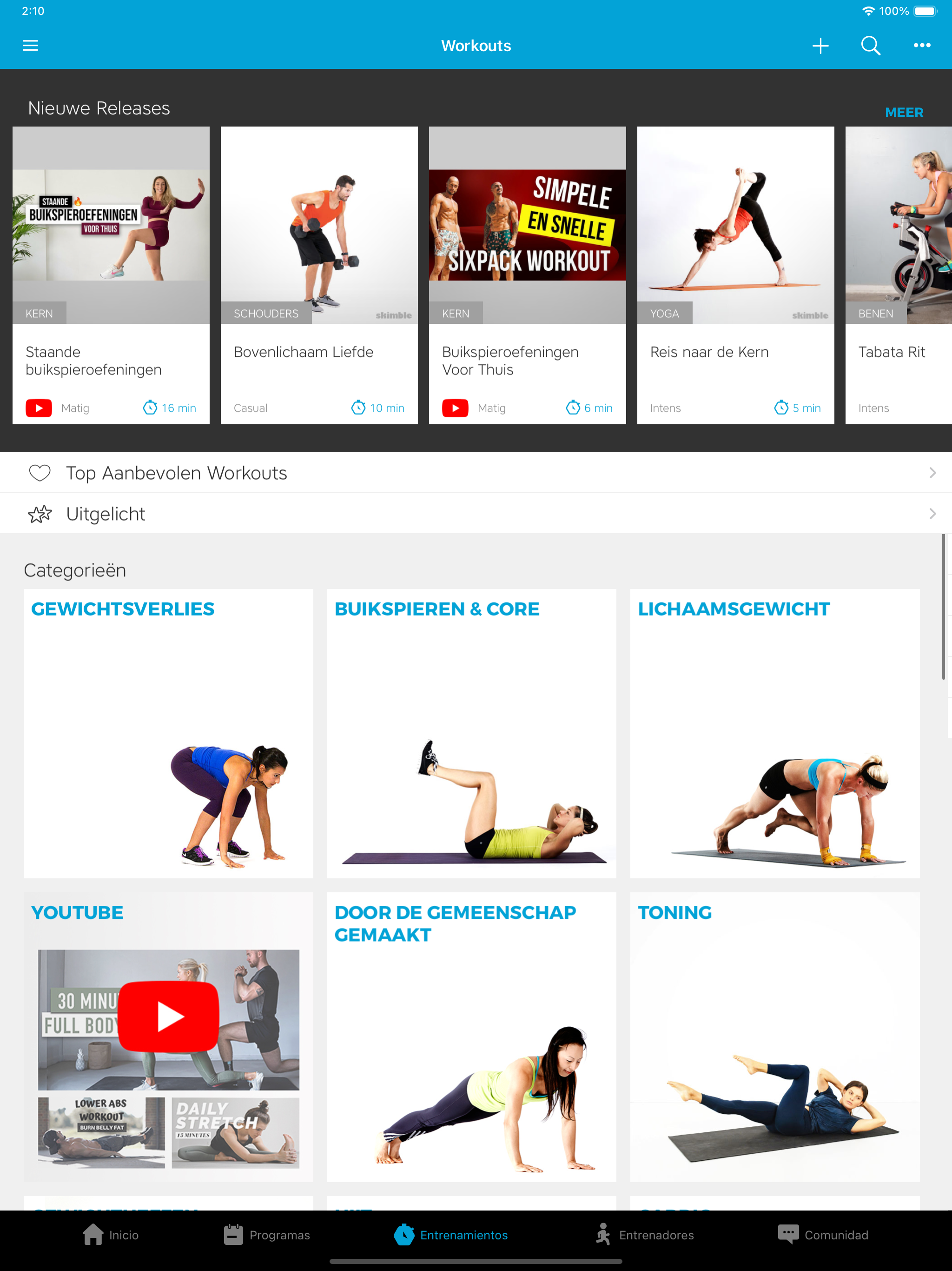 nl dutch skimble workout trainer ios ipad featured workouts